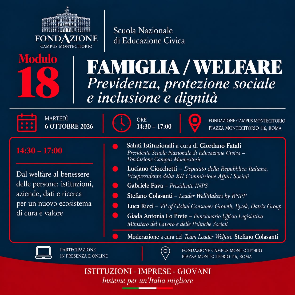 Card programma ottobre