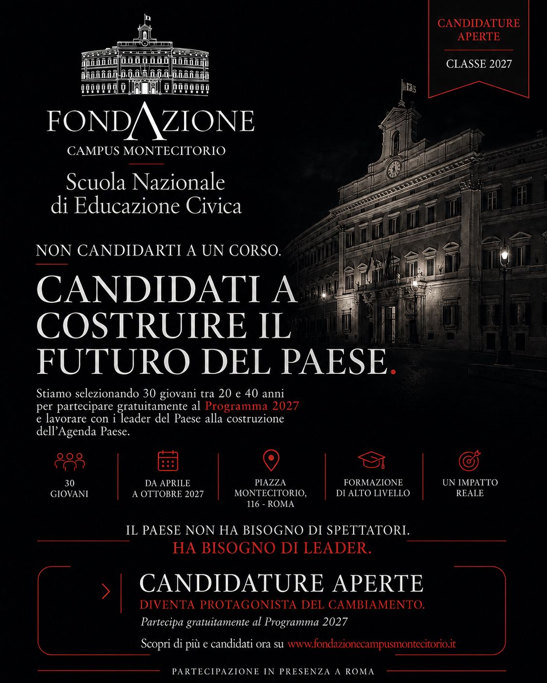 Locandina Candidature studenti